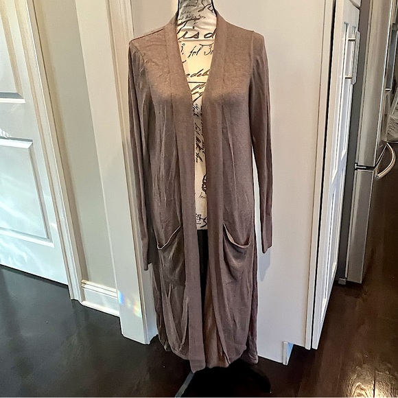 H By Halston Open Front Duster Cárdigan - Picture 5 of 16